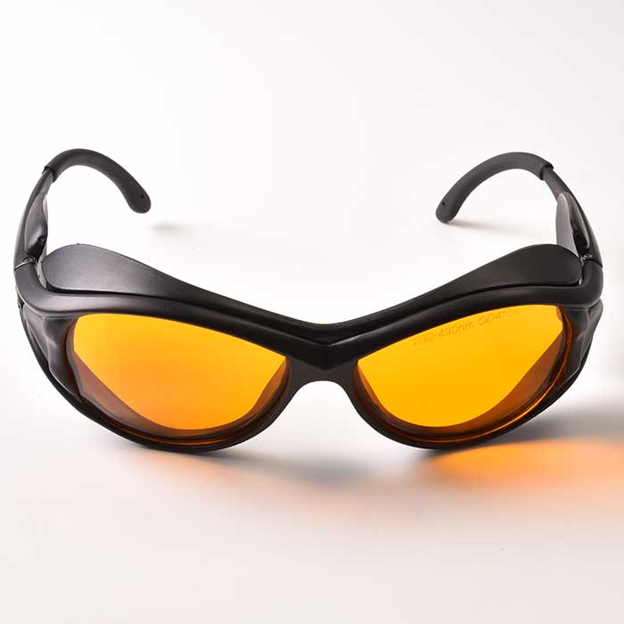 190nm-490nm レーザー保護メガネ UVと青 固体レーザを保護します